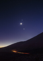 Starry night sky in a mountains © Ilia