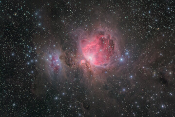 Great Orion nebula close up detailed view