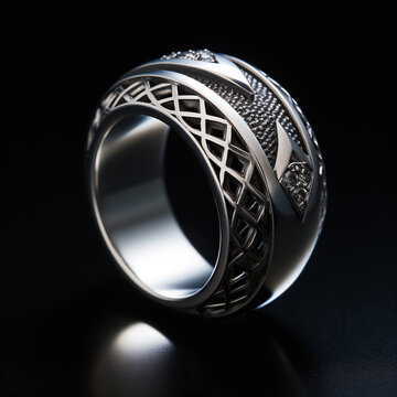 Dramatic Fine Art Photography of a Ring on Seamless Gray Backdrop