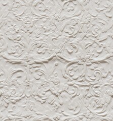 Patterns on the ceiling gypsum sheets of white flowers, plaster background - floral pattern, seamless pattern. SEAMLESS PATTERN. SEAMLESS WALLPAPER. 