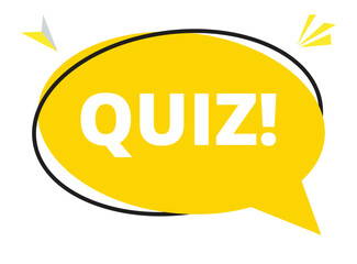 Quiz speech bubble text. Hi There on bright color for Sticker, Banner and Poster. vector illustration.
