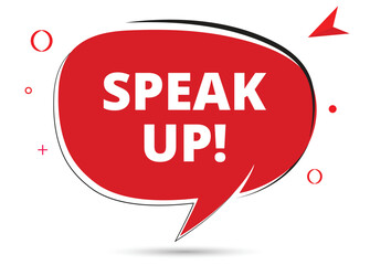 Speak up speech bubble text. Hi There on bright color for Sticker, Banner and Poster. vector illustration.