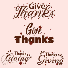 decoret font thanks giving