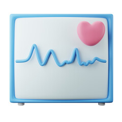 Ecg Machine 3d icon