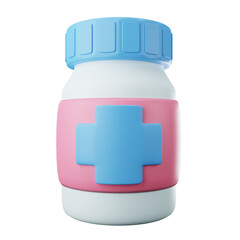 Drug Bottle 3d icon