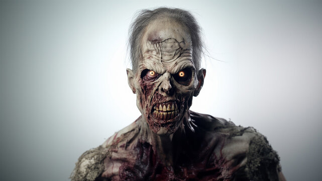 Portrait of Zombie face