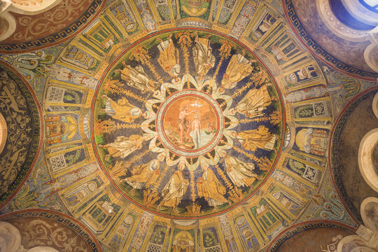 Ceiling Mosaic of the Arian Baptistery in Ravenna