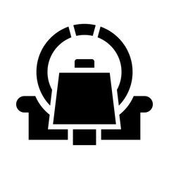Obraz premium mri scan solid icon illustration vector graphic