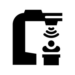 radiotherapy solid icon illustration vector graphic