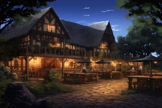 Visual Novel Background : Cozy Tavern