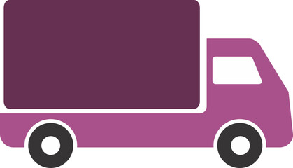 Truck icon colorful vector transparent 