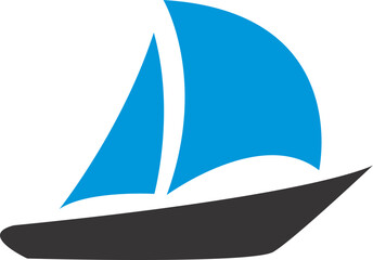 beach ship icon vector transparent