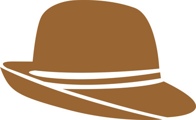 hat icon singly color transparent 