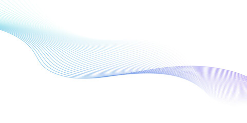 Wave of the many colored lines. Abstract wavy stripes on a white background isolated. Creative line art.Simple Abstract flowing wave lines. Design element for technology, science, modern concept.