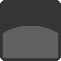 black box vector with round corner