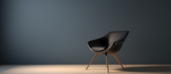 Modern chair depicted in a high quality image