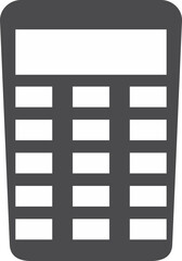 calculator icon design black and white transparent 