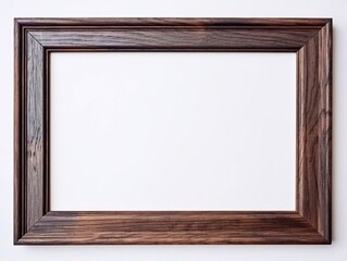 wooden picture frame, generative Ai 