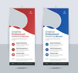 modern roll up , business standee banner design vector, minimal corporate, rollup banner template, Vector business roll up display, standee for presentation purpose. vector modern roll up banner