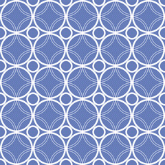 Fototapeta premium Vector. Seamless mediterranean geometric pattern, ornamental swatches. Talavera template. Portuguese Azulejo. Turkish decoration. Moroccan mosaic. Spanish porcelain. Ceramic dishes, folk ornament.