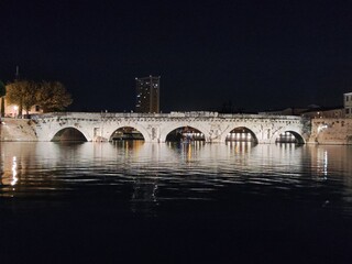 Ponte di Tiberio Rimini - Italy