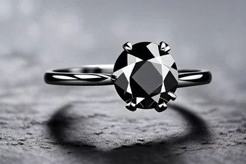  black colored zen stone engagement ring © Fahad