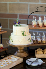 Traditional White Wedding Cake