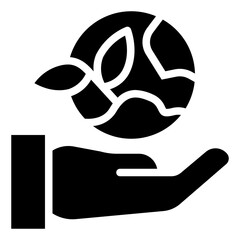  Eco, Ecology, Global, Green, Earth, Environment, Nature Icon, Glyph style icon vector illustration, Suitable for website, mobile app, print, presentation, infographic and any other project.