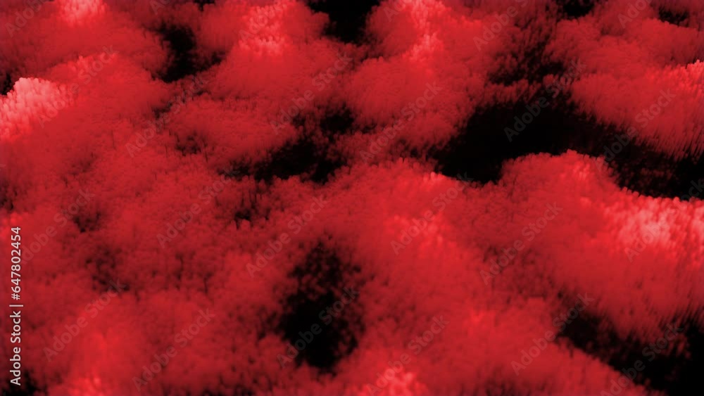 Aufkleber colored abstract fog moving on black background. design. colored smoke on black surface in 3d space.