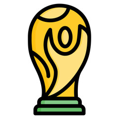 trophy, cup, champion, football, qatar, world cup, soccer, sport, icon, icons, graphic, design, vector, illustration, sign, symbol, pictogram, background, isolated, element, set, pack, collection, web