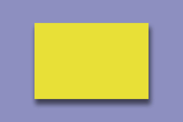 A blue sheet of paper on a beige background for mockup.Background for text