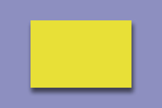 A blue sheet of paper on a beige background for mockup.Background for text