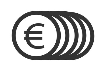 
Euro money symbols icon vector ilustration.