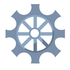 Obraz premium Vector illustration of a cogwheel
