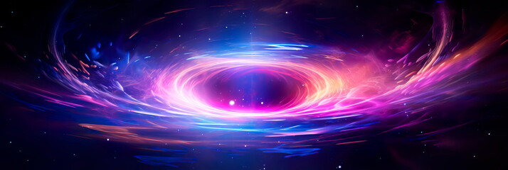 Obraz premium representation of a wormhole, a theoretical shortcut through space-time.