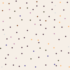 Colorful polka dots seamless pattern on cute background. Light backgraund. children's background, for printing on textiles on paper