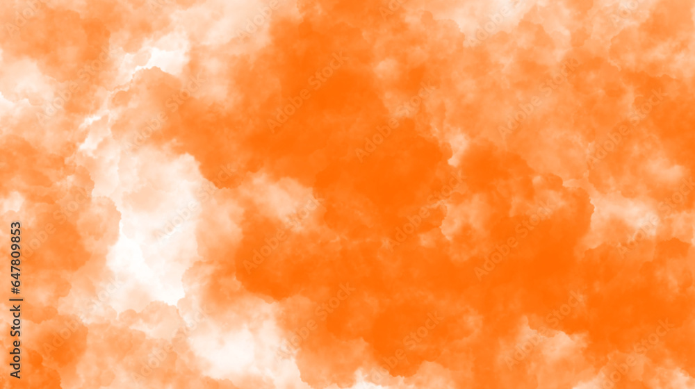Wall mural orange clouds. clouds with transparent background of orange color. bottomless clouds. clouds png. cl