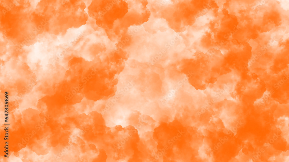 Wall mural orange clouds. clouds with transparent background of orange color. bottomless clouds. clouds png. cl