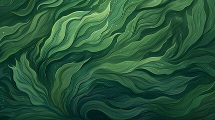 Seaside Serenity: A Unique Flat Texture Celebrating the Organic Beauty of Wavy Seaweed Patterns