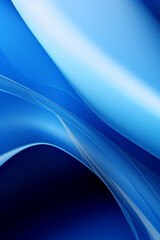 Obraz premium Blue background with smooth lines, abstract artwork