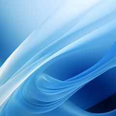 Blue background with smooth lines, abstract artwork