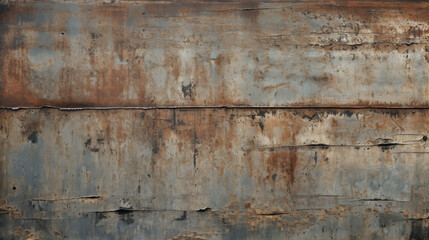 Metallic Echoes: The Weathered Tapestry of Time on Aged Metal, a Flat Texture Rich in Rustic Elegance