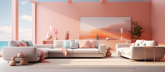 ed image of a modern luxury living room with bright interiors