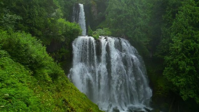 Marion Falls in Marion Fork Oregon | Drone Videography 4k | Waterfall
