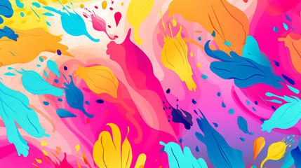 Fototapeta na wymiar nature textured paint colour splash seamless patter, vivid color background