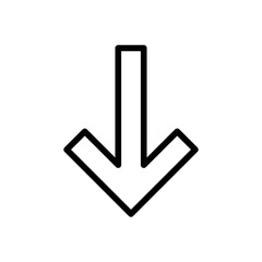 Outline Down Arrow icon