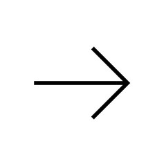 Outline right arrow icon