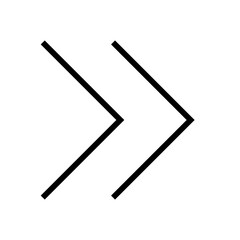 Outline right arrow icon