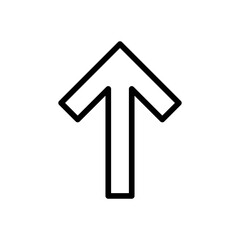 Outline Up arrow icon