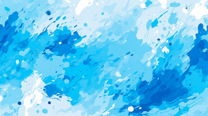 Fototapeta na wymiar nature textured blue paint colour splash seamless patter, vivid color background